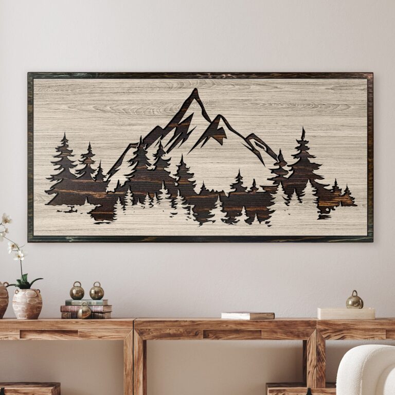 Wood wall art decor