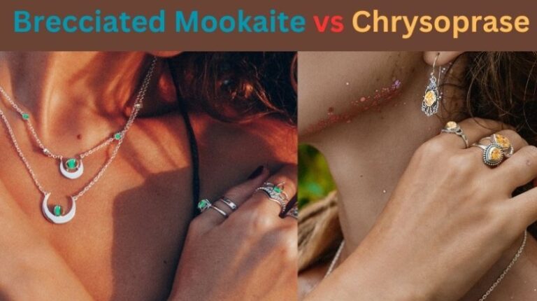 Chrysoprase vs Brecciated Mookaite